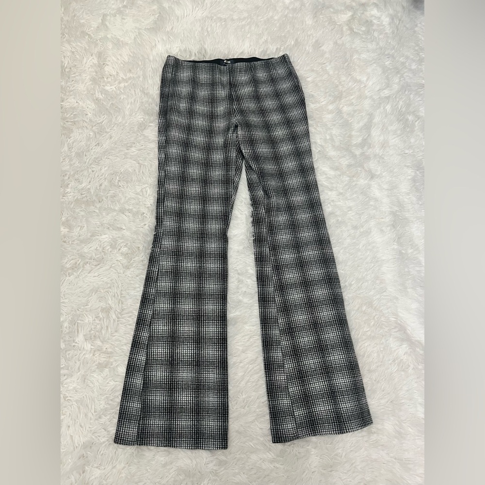 Maeve Black & Gray Plaid Boot-Cut Pants - Picture 5 of 10